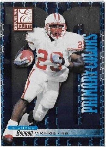 Michael Bennett #PC-17 2001 Panini Donruss Elite Primary Colors Football