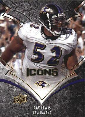 Ray Lewis #7 Football Cards 2008 Upper Deck Icons