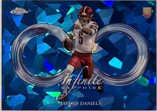 Jayden Daniels #IS-3 Football Cards 2024 Topps Chrome Infinite Sapphire