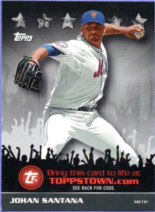 Johan Santana #TTT6 Baseball Cards 2009 Topps Toppstown