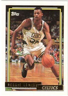 Reggie Lewis #297 Basketball Cards 1992 Topps Gold