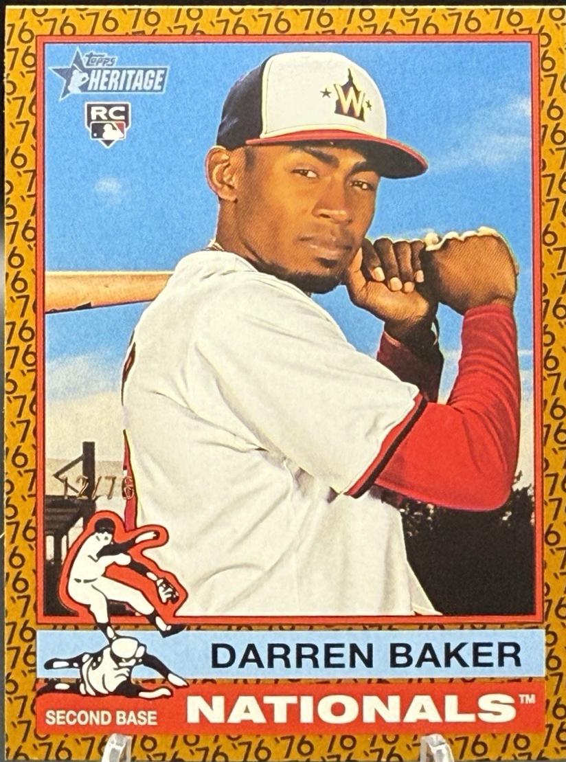 Darren Baker [Color of the Year] #301 Prices | 2025 Topps Heritage ...