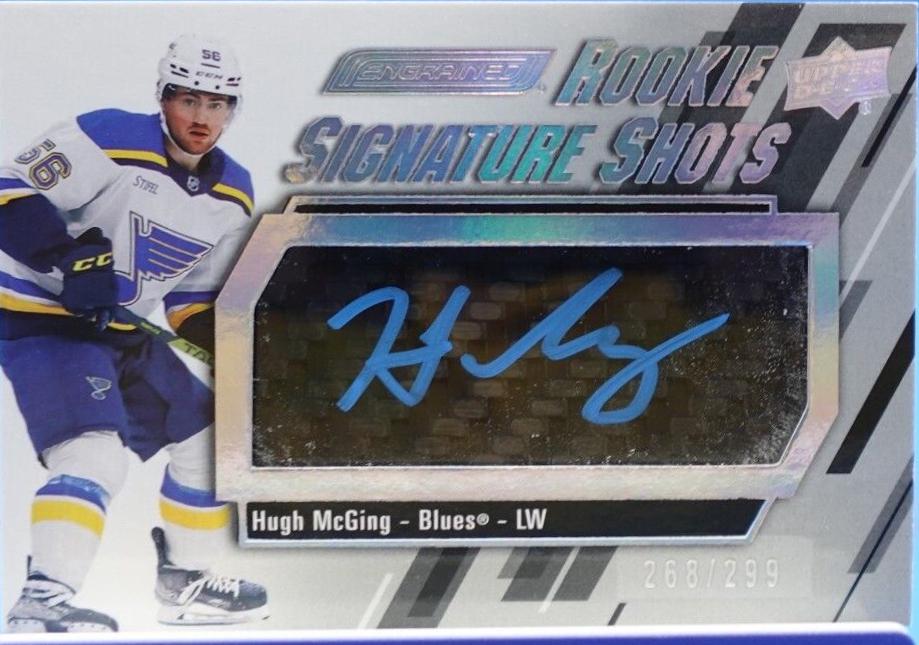 Hugh McGing #RSS-MC Hockey Cards 2023 Upper Deck Engrained Rookie Signature Shots