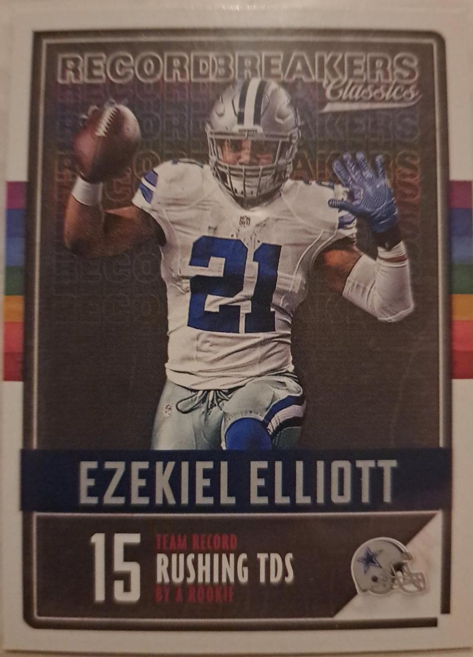 Ezekiel Elliott #5 Football Cards 2017 Panini Classics Record Breakers
