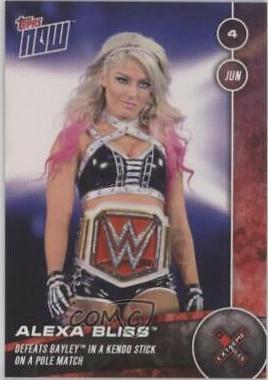 Alexa Bliss #102 Wrestling Cards 2017 Topps Now WWE