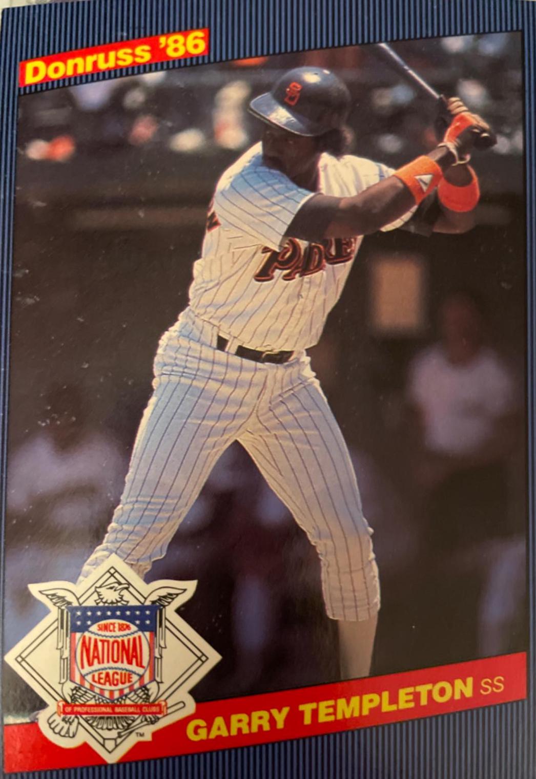 Garry Templeton #30 Baseball Cards 1986 Donruss All Stars
