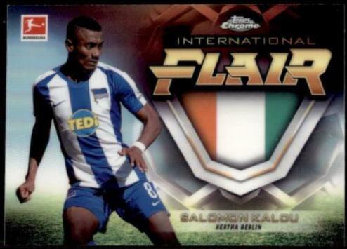 Salomon Kalou #IF-10 Soccer Cards 2019 Topps Chrome Bundesliga International Flair