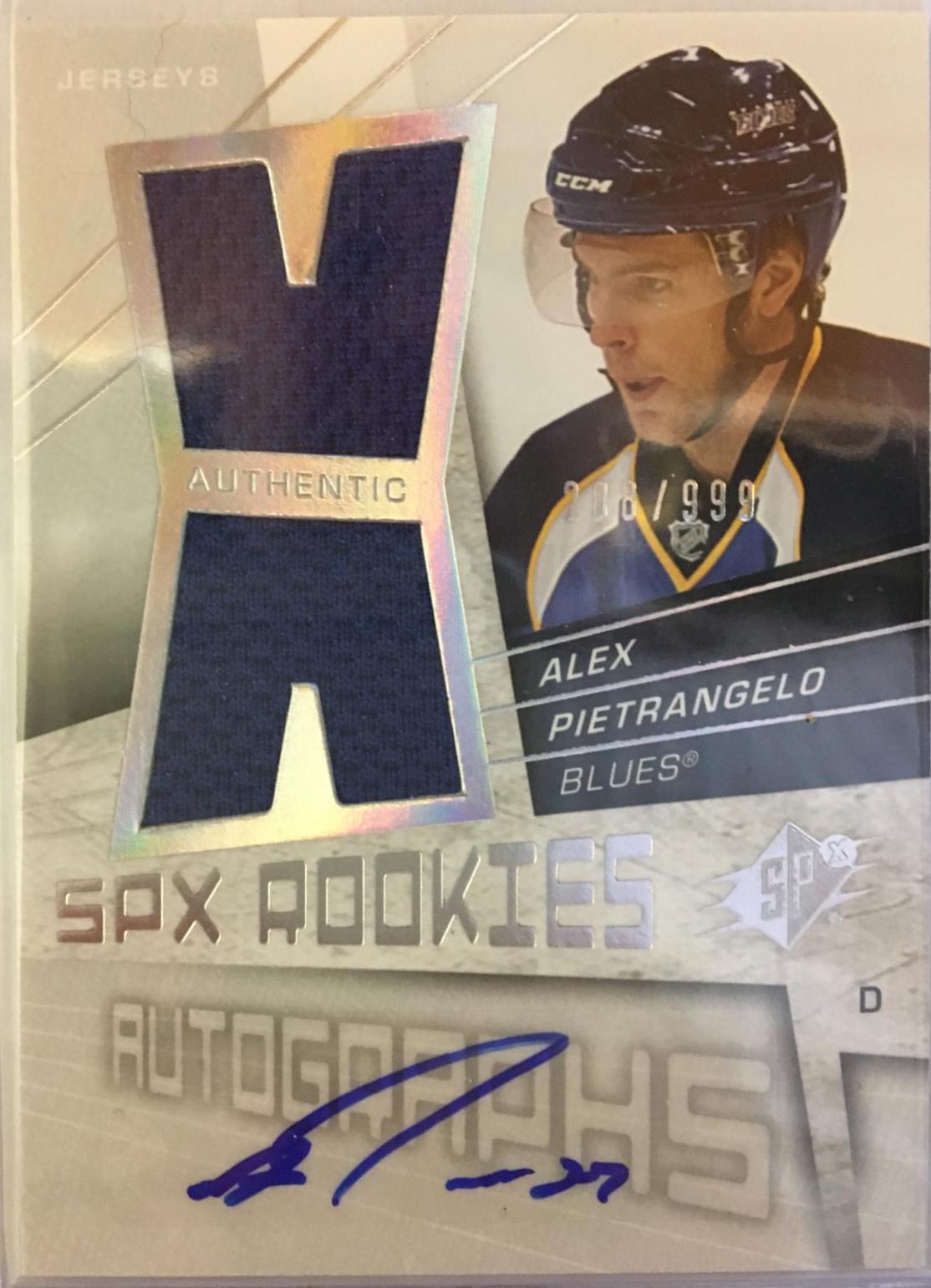 Alex Pietrangelo #180 Hockey Cards 2008 SPx