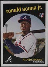 Ronald Acuna Jr. #160 Baseball Cards 2018 Topps Throwback Thursday