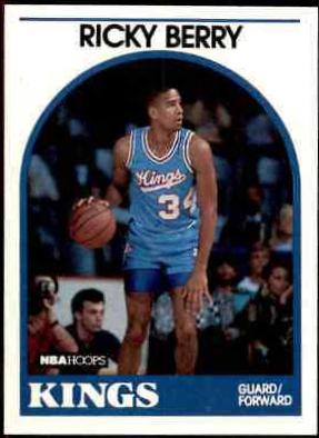 Ricky Berry #186 Basketball Cards 1989 Hoops