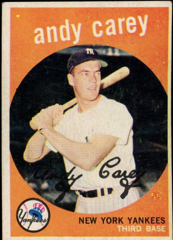 Andy Carey #45 Baseball Cards 1959 Venezuela Topps
