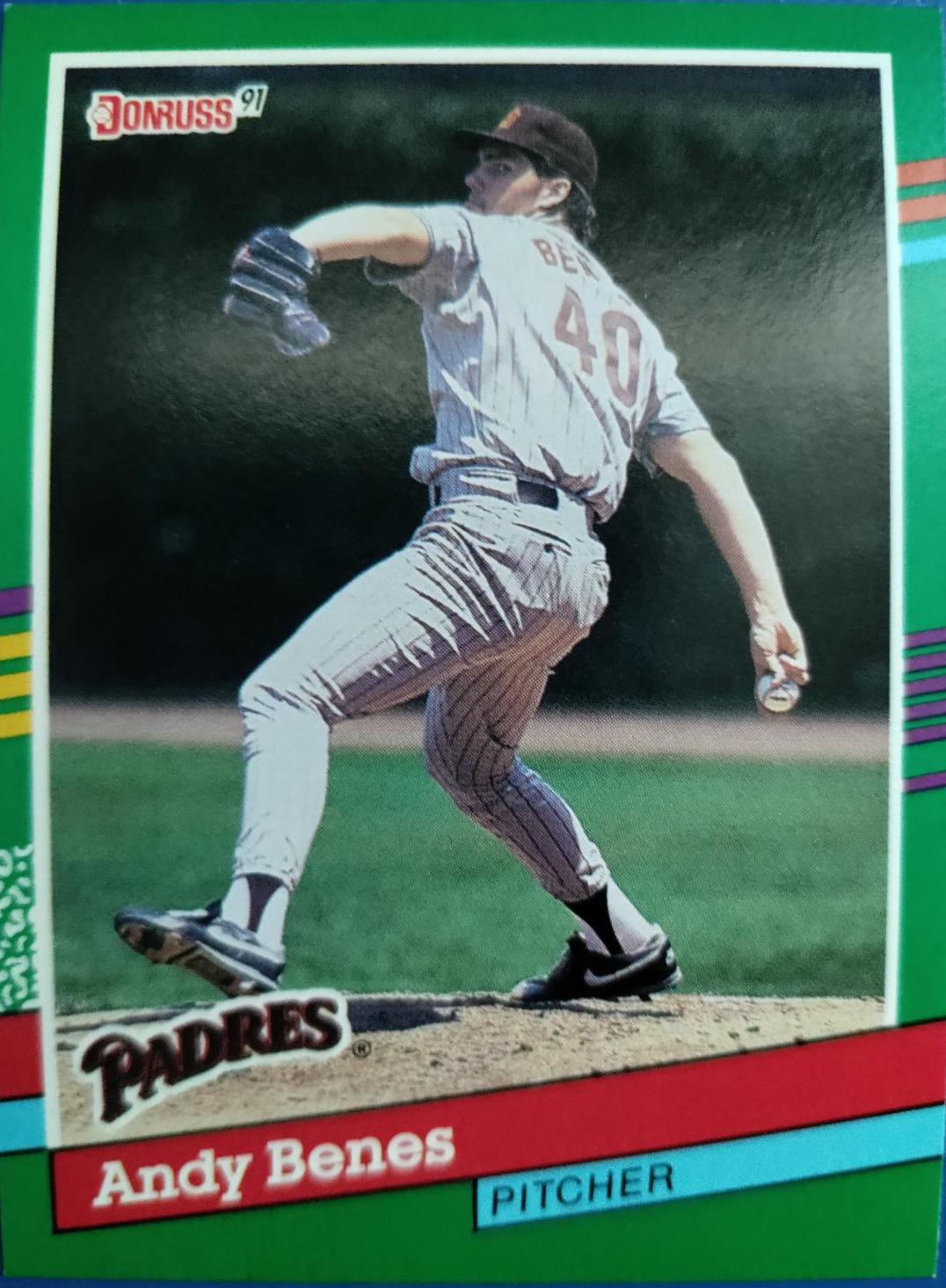 Andy Benes #627 Baseball Cards 1991 Donruss