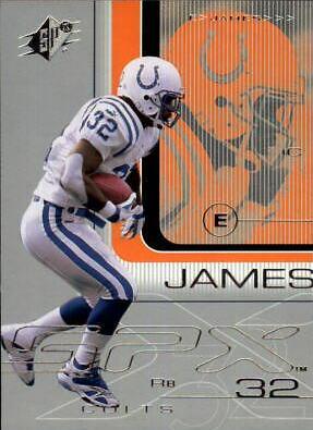 Edgerrin James #38 Football Cards 2001 Spx