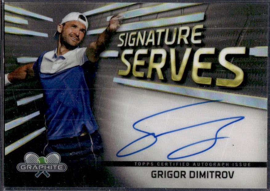 Grigor Dimitrov #SS-GD Tennis Cards 2024 Topps Graphite Signature Serves