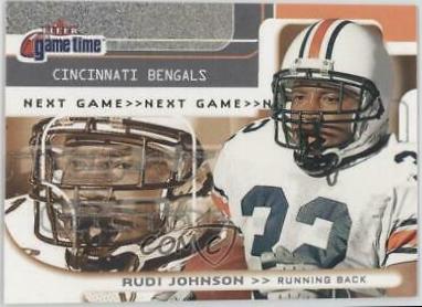 Rudi Johnson #120 2001 Fleer Game Time Football