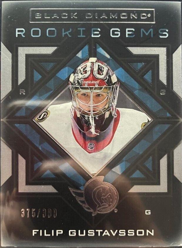 Filip Gustavsson #RG-FG Hockey Cards 2021 Upper Deck Black Diamond Rookie Gems