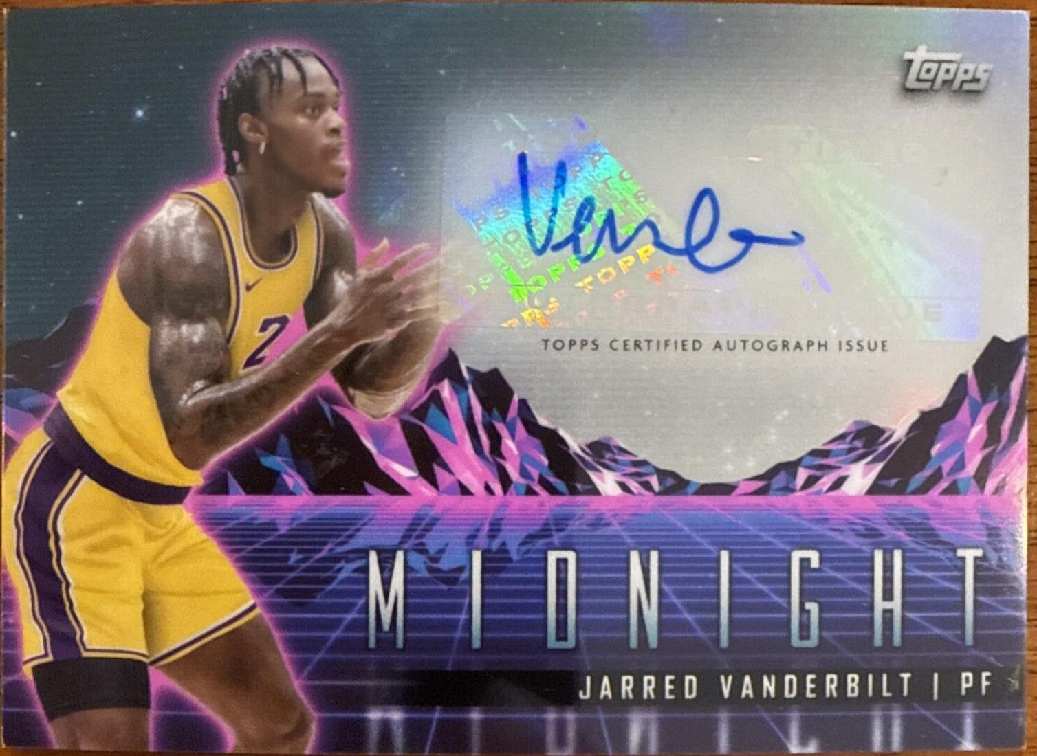 Jarred Vanderbilt #HS-JV Basketball Cards 2023 Topps Midnight Horizon Signature