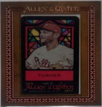 Trea Turner #39 Baseball Cards 2024 Topps Allen & Ginter Stained Glass Mini