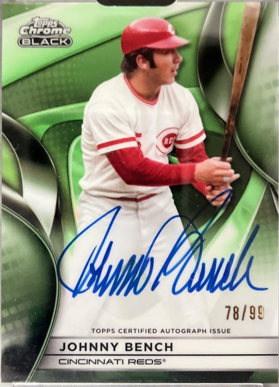 Johnny Bench [Green Refractor] #CBA-JB