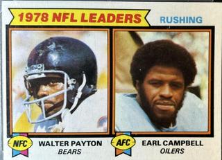 1978 NFL Leaders: Rushing Walter Payton / Earl Campbell
