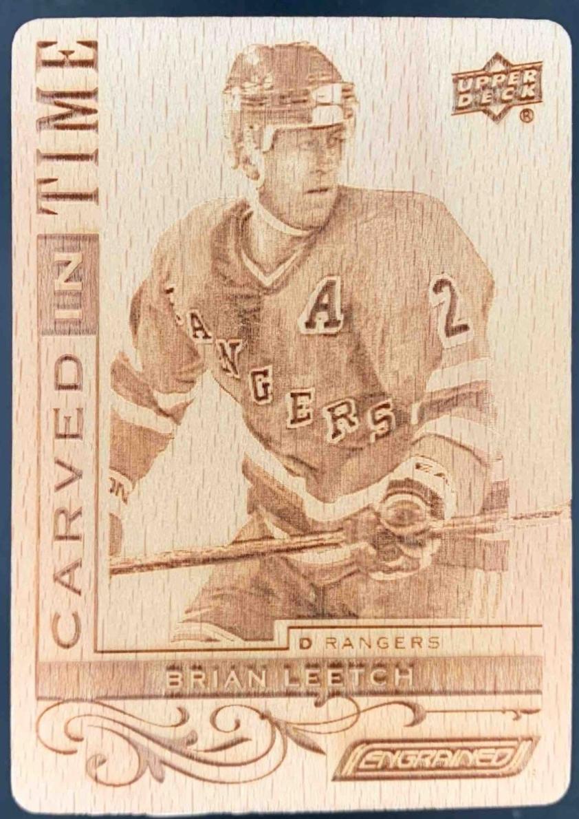 Brian Leetch #CT-BL 2024-25 Upper Deck Engrained Icons Hockey Carved in Time