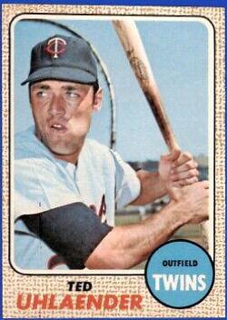 Ted Uhlaender #28 Baseball Cards 1968 O Pee Chee