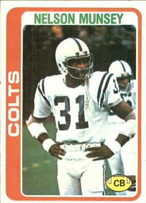 Nelson Munsey #299 Football Cards 1978 Topps