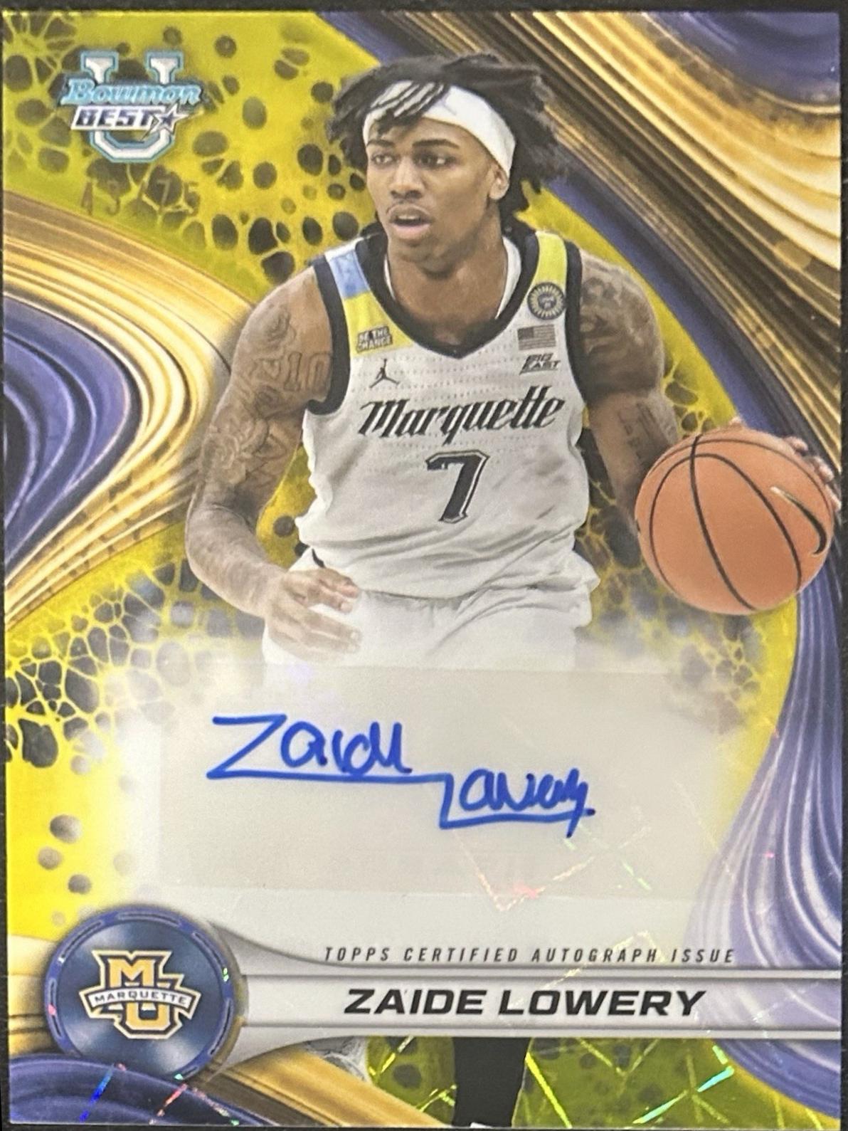 Zaide Lowery [Yellow Lazer Refractor] #B24-ZL
