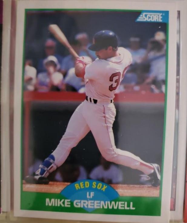 Mike Greenwell #66 Baseball Cards 1989 Score