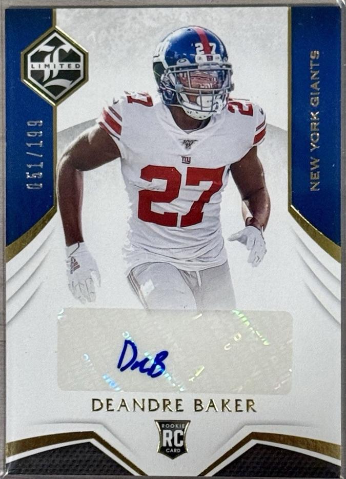 Deandre Baker #194 2019 Panini Limited Football