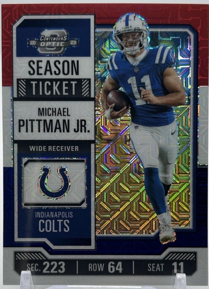 Michael Pittman Jr. #22 Football Cards 2023 Panini Contenders Optic