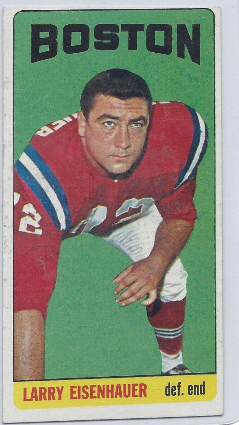 Larry Eisenhauer #8 Football Cards 1965 Topps