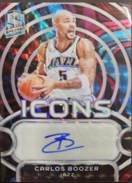 Carlos Boozer #IA-CBZ Basketball Cards 2023 Panini Spectra Icons Autograph