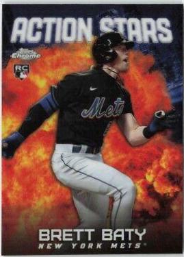 Brett Baty #ASC-11 Baseball Cards 2023 Topps Chrome Update Action Stars