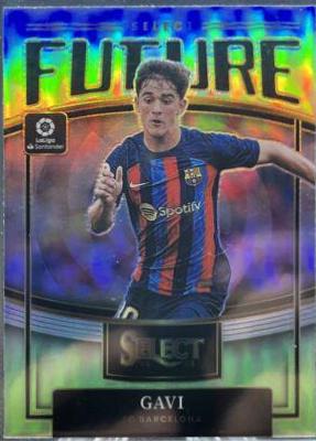Gavi #9 Soccer Cards 2022 Panini Select La Liga Future