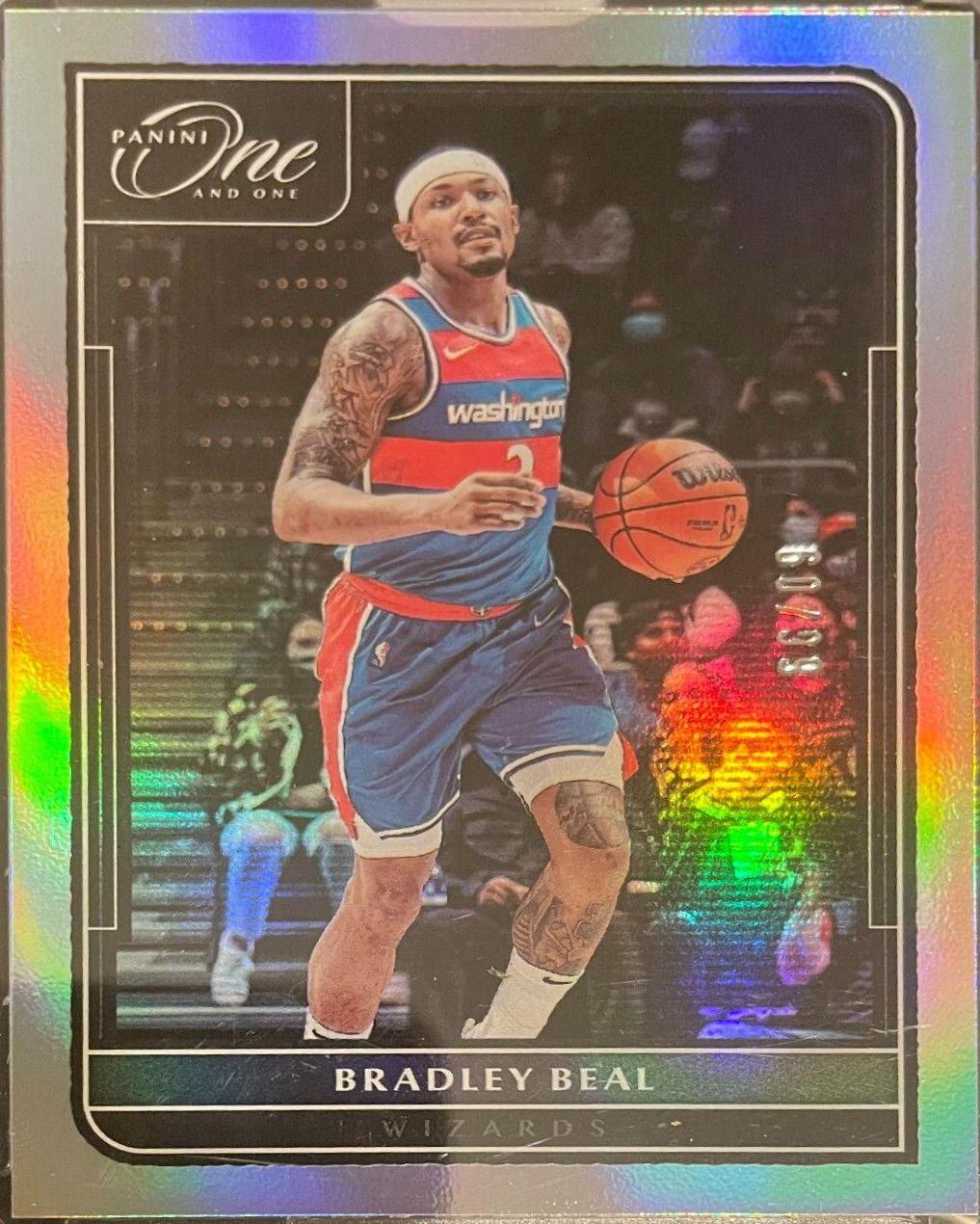 Bradley Beal #25 Basketball Cards 2021 Panini One and One