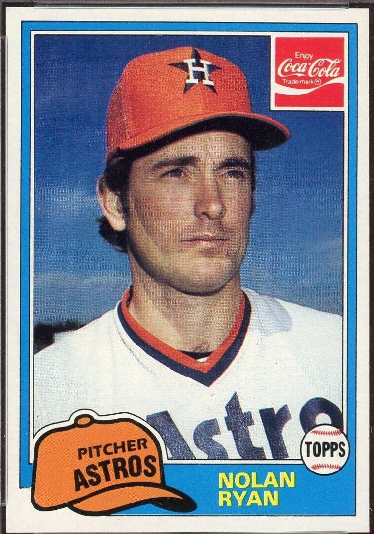 Nolan Ryan #1 Baseball Cards 1981 Coca Cola