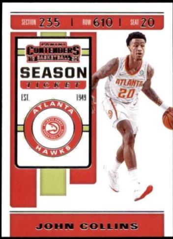 John Collins #46 2019 Panini Contenders Basketball