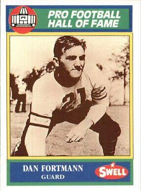 Dan Fortmann #25 Football Cards 1990 Swell Greats