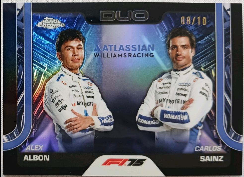 Alex Albon / Carlos Sainz [Black Refractor] #172