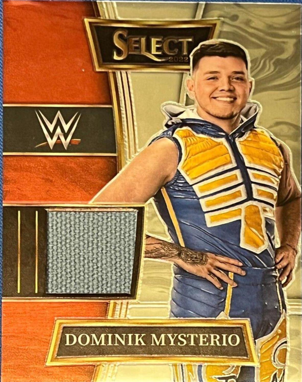 Dominik Mysterio #SW-DMY Wrestling Cards 2022 Panini Select WWE Selective Swatches