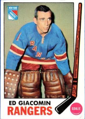 Ed Giacomin #33 Hockey Cards 1969 Topps