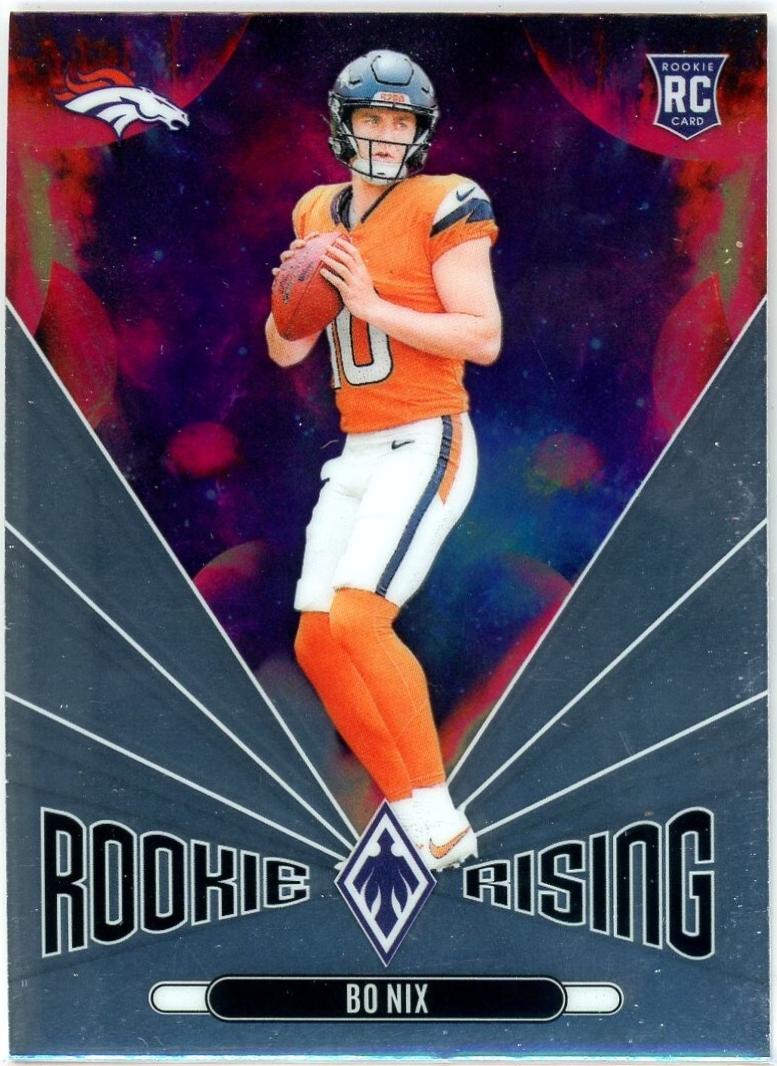 Bo Nix #47 Football Cards 2024 Panini Phoenix Rookie Rising