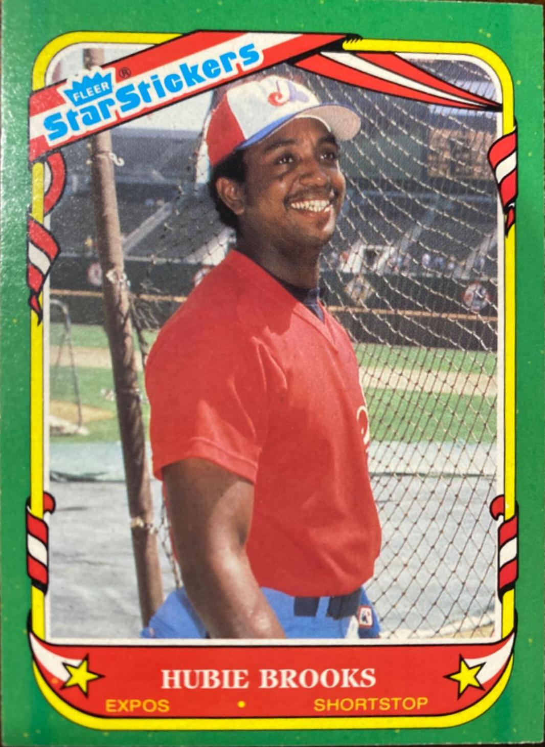 Hubie Brooks #16 Baseball Cards 1987 Fleer Star Stickers