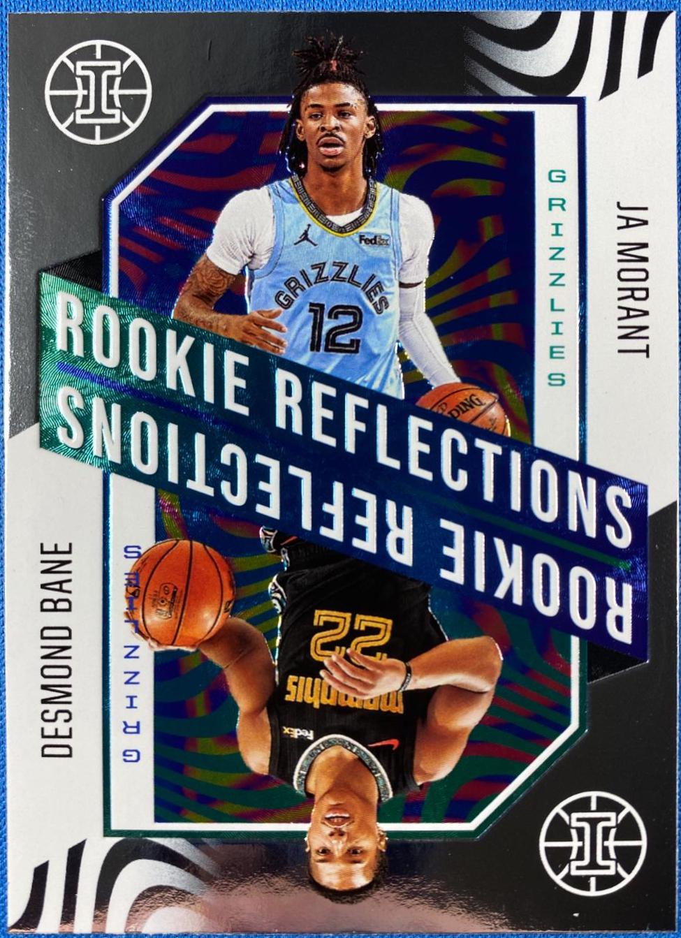 Desmond Bane, Ja Morant #16 Basketball Cards 2020 Panini Illusions Rookie Reflections