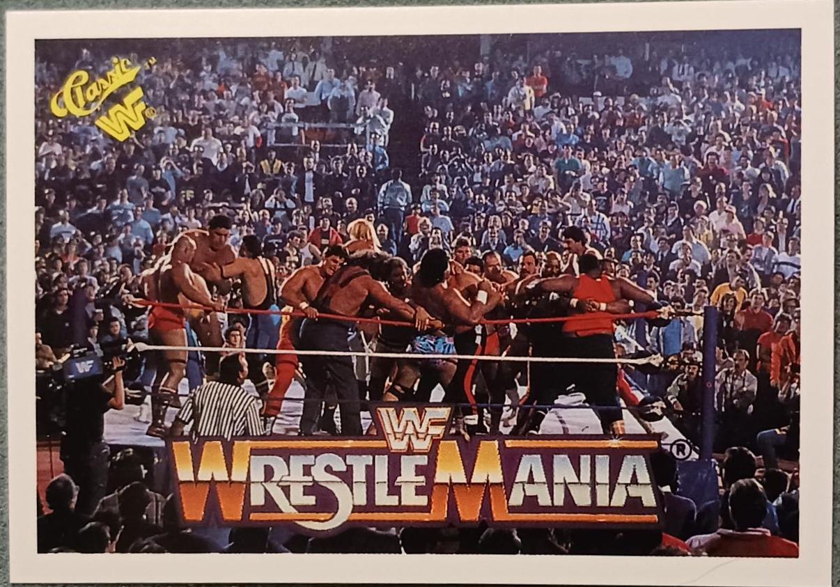 Wrestlemania 2 Battle Royal #6 Wrestling Cards 1990 Classic WWF The History of Wrestlemania