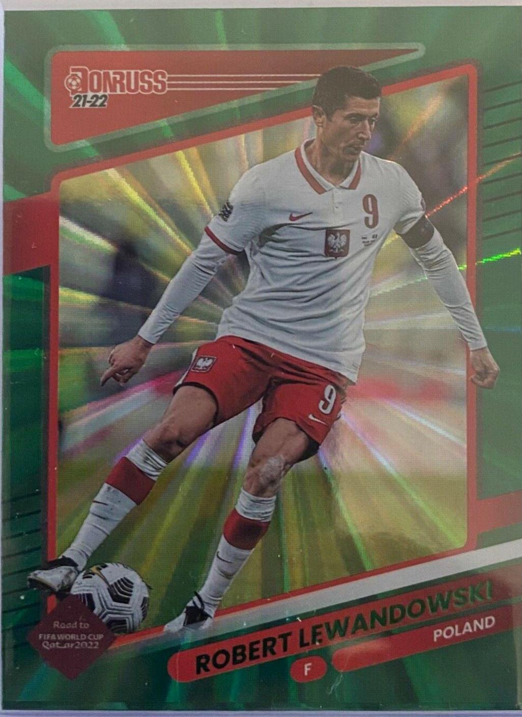 Robert Lewandowski #108 2021 Panini Donruss Road To Qatar Soccer