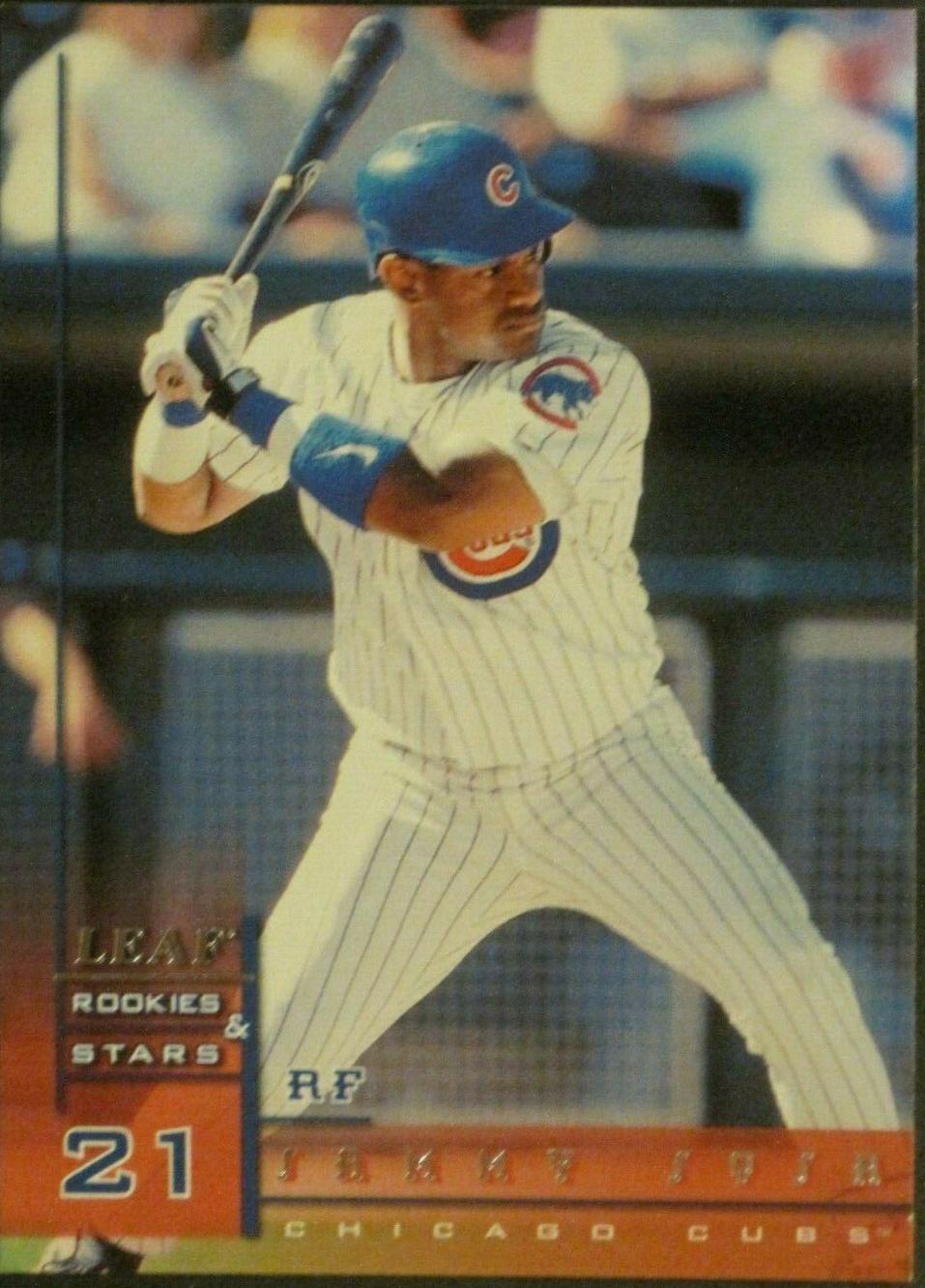 Sammy Sosa #13 Baseball Cards 1998 Leaf Rookies & Stars