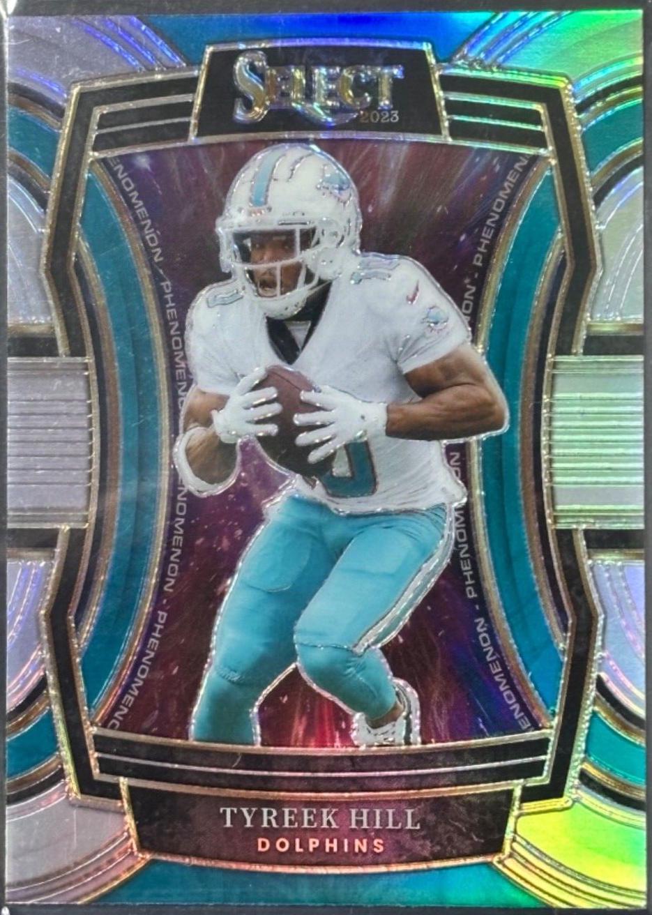 Tyreek Hill #7 Football Cards 2023 Panini Select Phenomenon