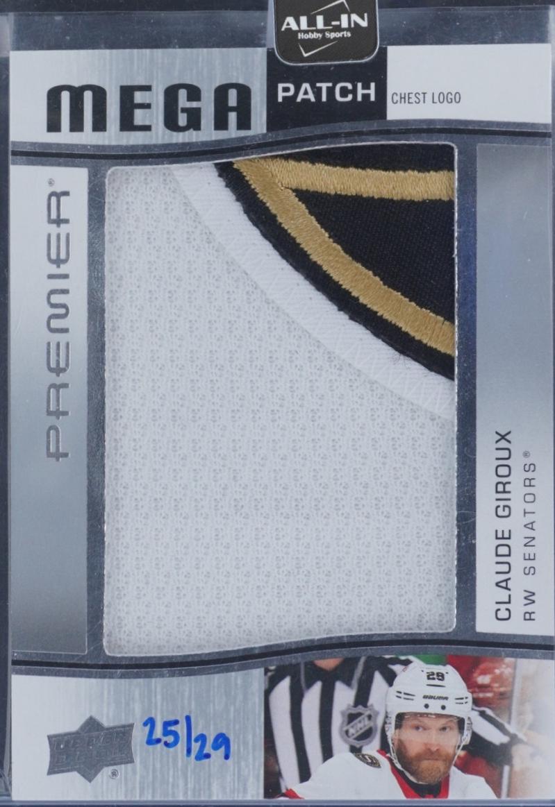 Claude Giroux #PMP-CG 2023 Upper Deck Premier Mega Patch Hockey